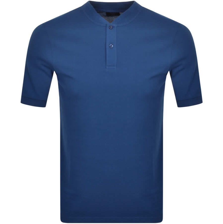 Alternative Image for ProductSuperdry Grandad Collar Polo Shirt Blue1